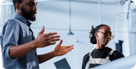 Person smiling in car